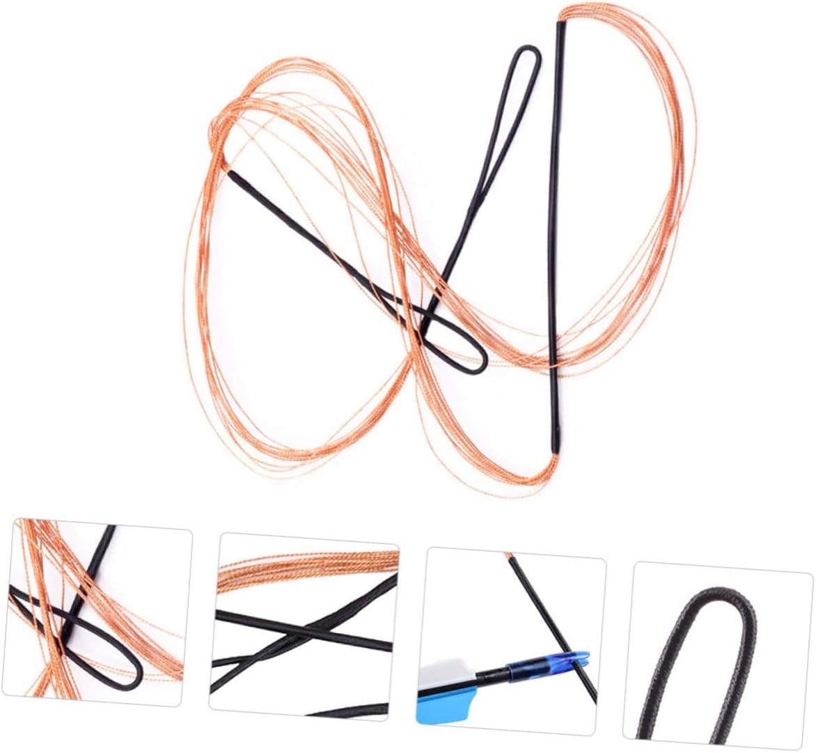 Kisangel 3pcs Strand Bowstring Tool for Traditional Archery Easy Install and Wear-Resistant Compatible Bows for Hunting and Precision Shooting