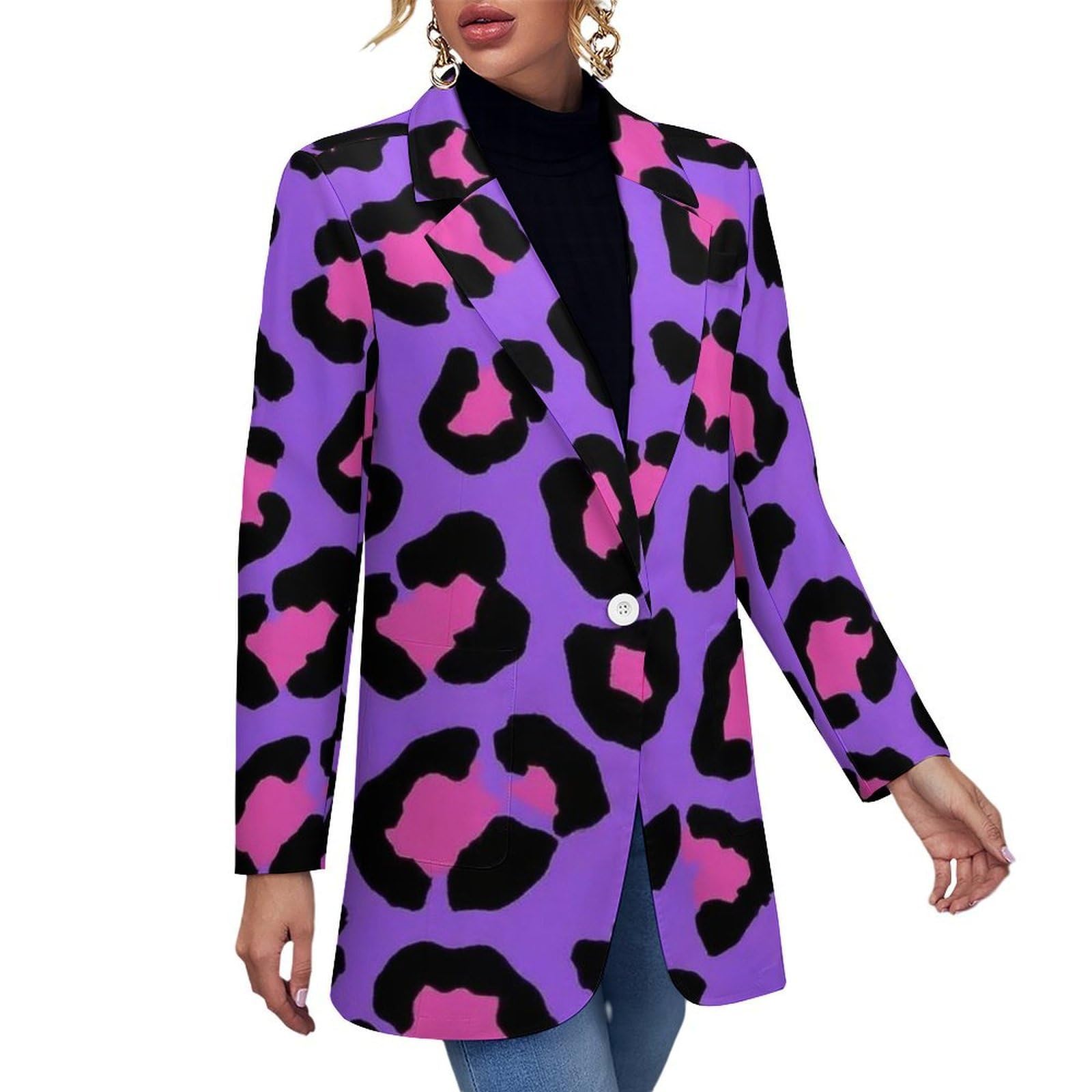 Long Sleeve Office Work Blazer for Women Casual Slim Fit Jackets Business Suit Blazer Jackets with Pocket