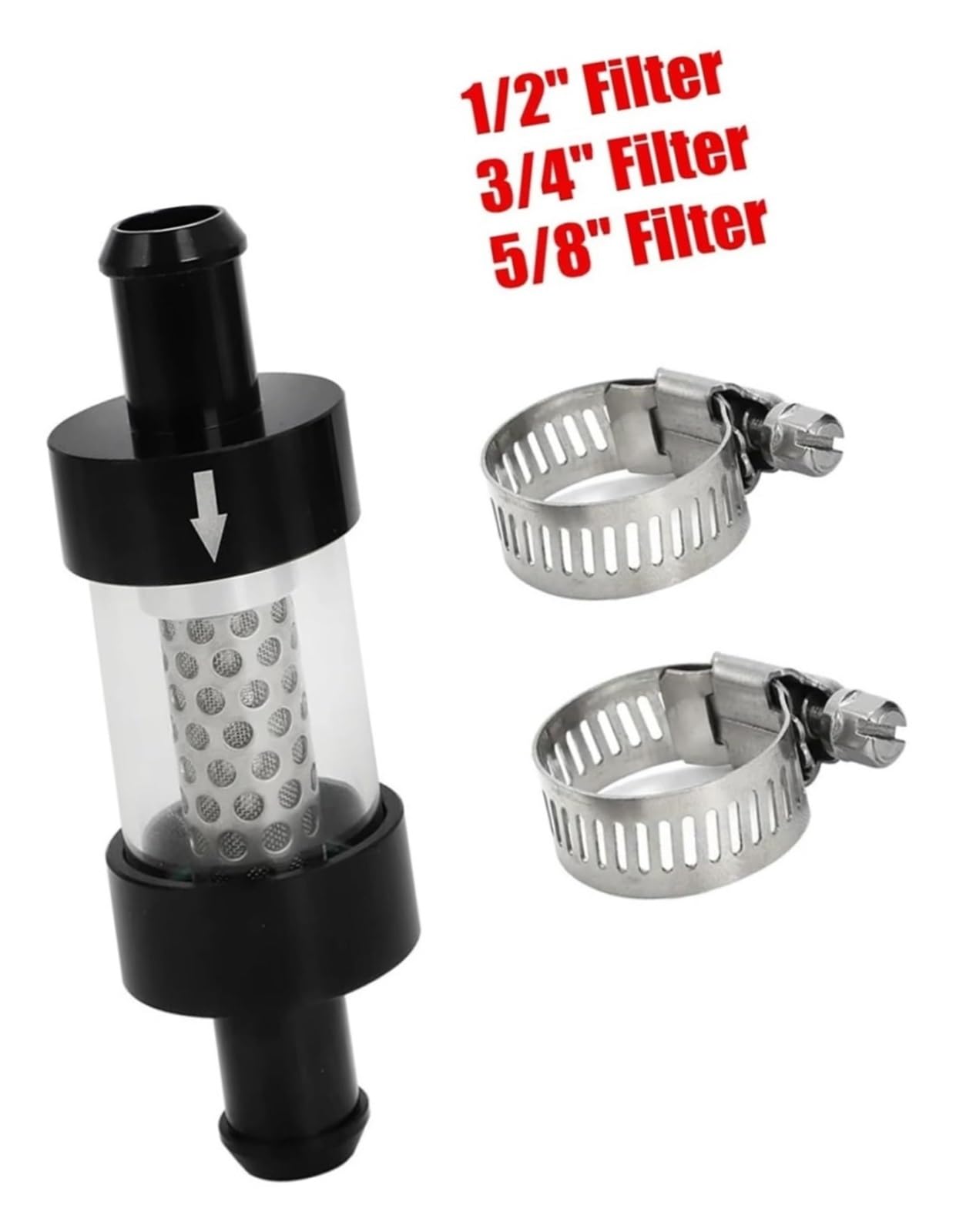 Inline-Kühlmittelfilter 1/2", 3/4", 5/8" for Pkw, Lkw, Baumaschinen, Offroad- und Schwerlastanwendungen sowie Marineanwendungen(19mm Filter)