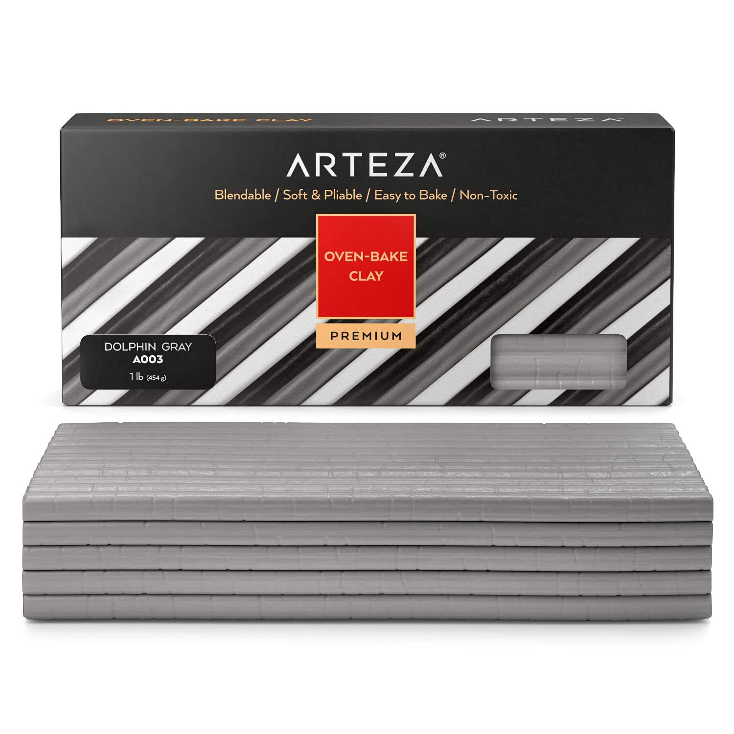 ARTEZAPolymer Clay, Grey Dolphin A003, 454 gr