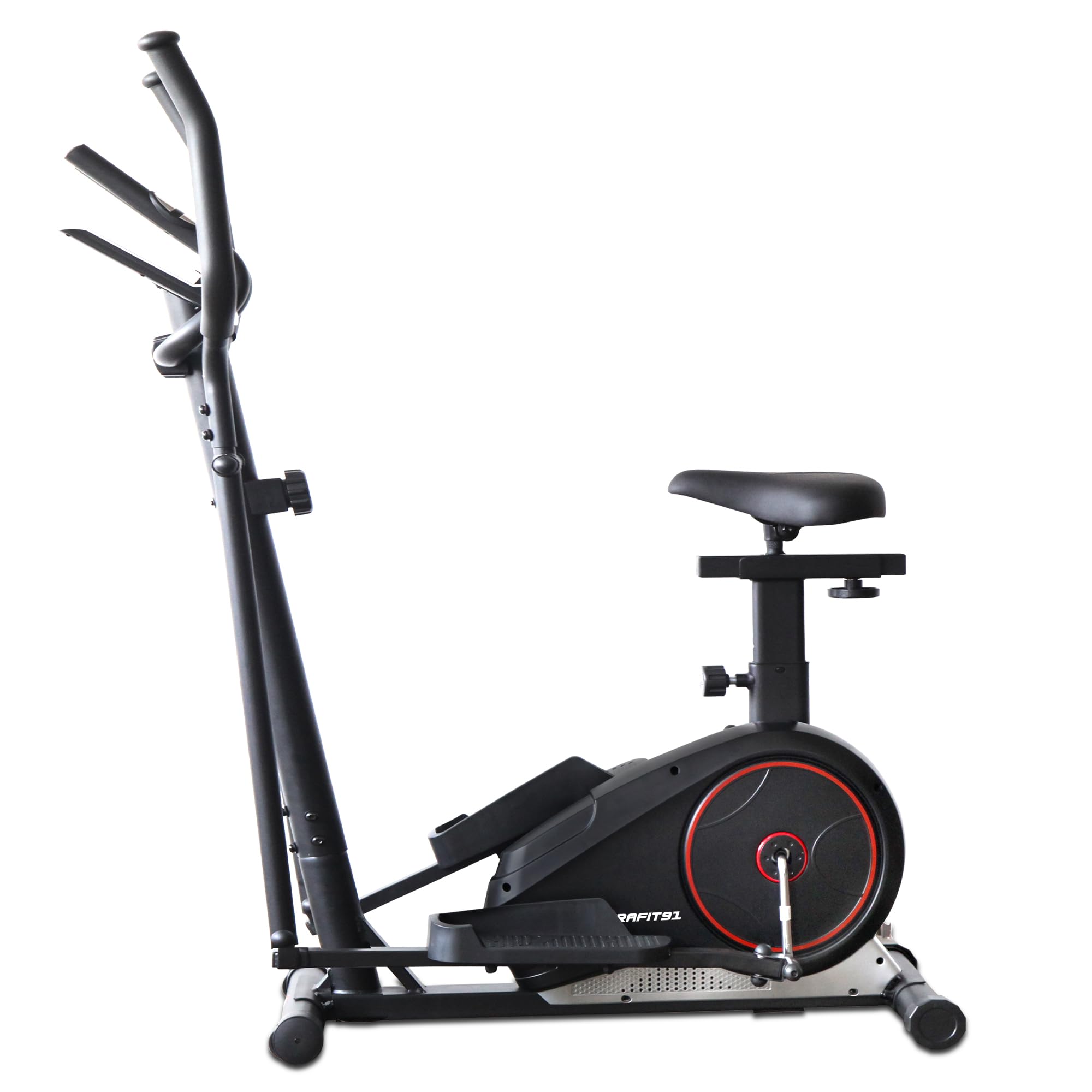 91-Durafit Powerstride Elliptical Cross Trainer |7 Kg Flywheel | Max User Weight 130 Kg | 8 Levels Magnetic Adjustable Resistance| Adjustable Seat | LCD Display-image-42
