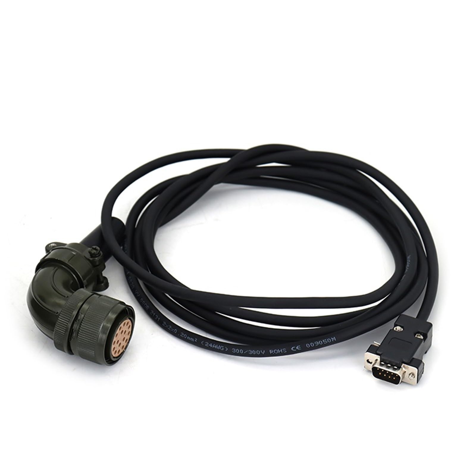 JDOUNFMO B2 Servo Motor Encoder Cable ASDBCAEN1003/B2EN1005 Power Cable ASDBCAPW1203for B2 Serial 1kw 1.5kw 2kw (Color : Encoder Cable, Size : 5m)