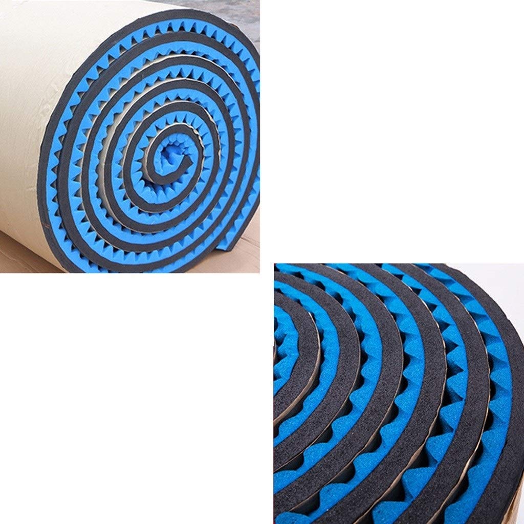 Pannelli acustici, Cuscinetto fonoassorbente Autoadesivo, Porta a Muro Facile da installare Cotone fonoassorbente Studio Soggiorno Pa Acustico,Black