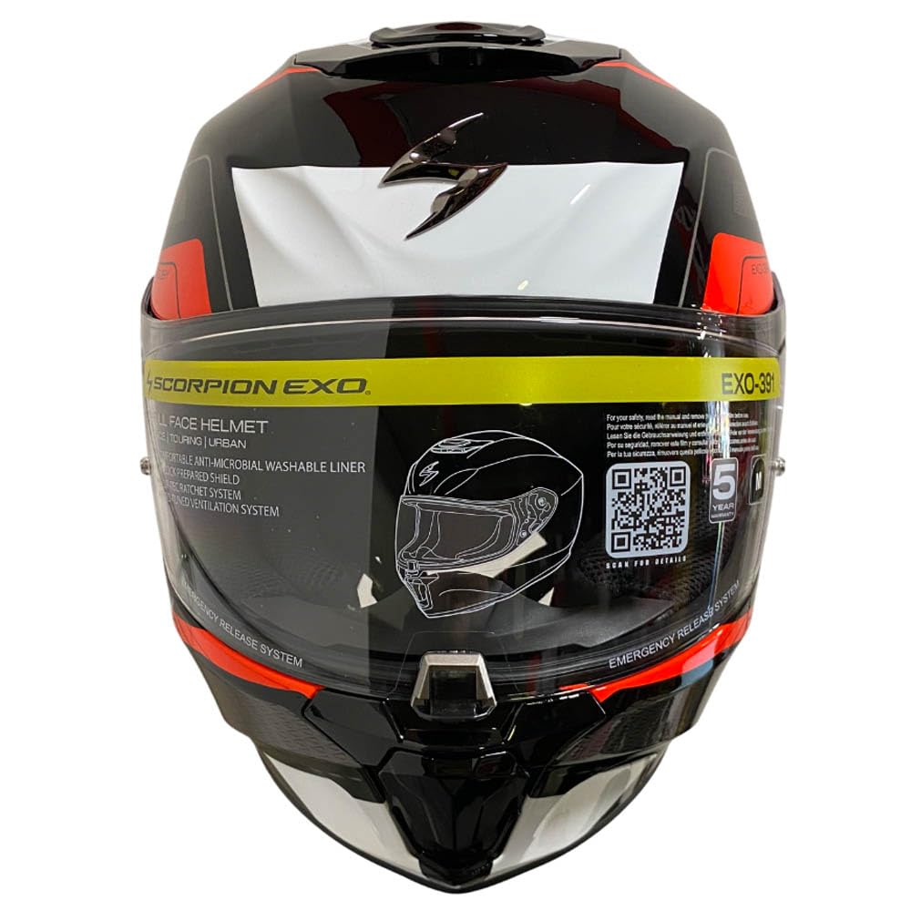 Scorpion Exo-391 Neo Rojo | Casco de Moto Integral Unisex Hombre y Mujer Homologado ECE 22.06