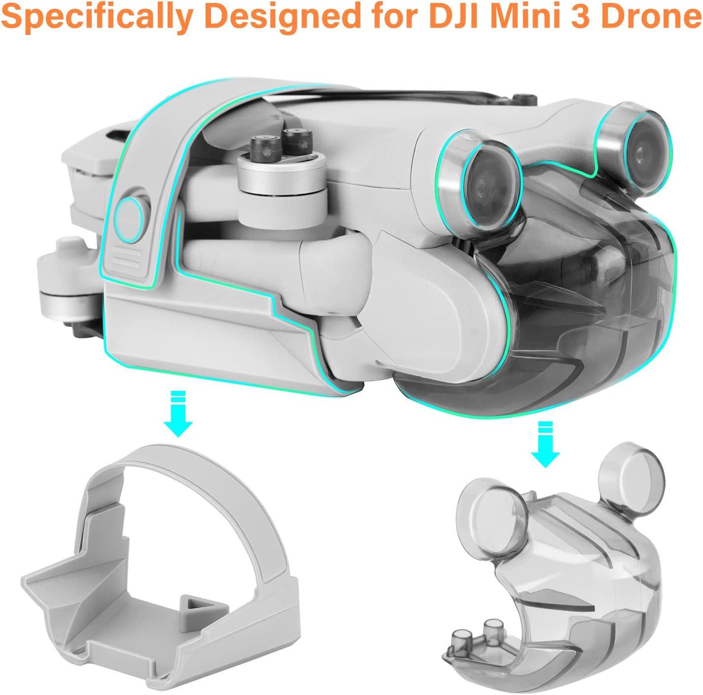 2 Pack Mini 3 Pro Propeller Holder and Gimbal Protector for DJI Mini 3