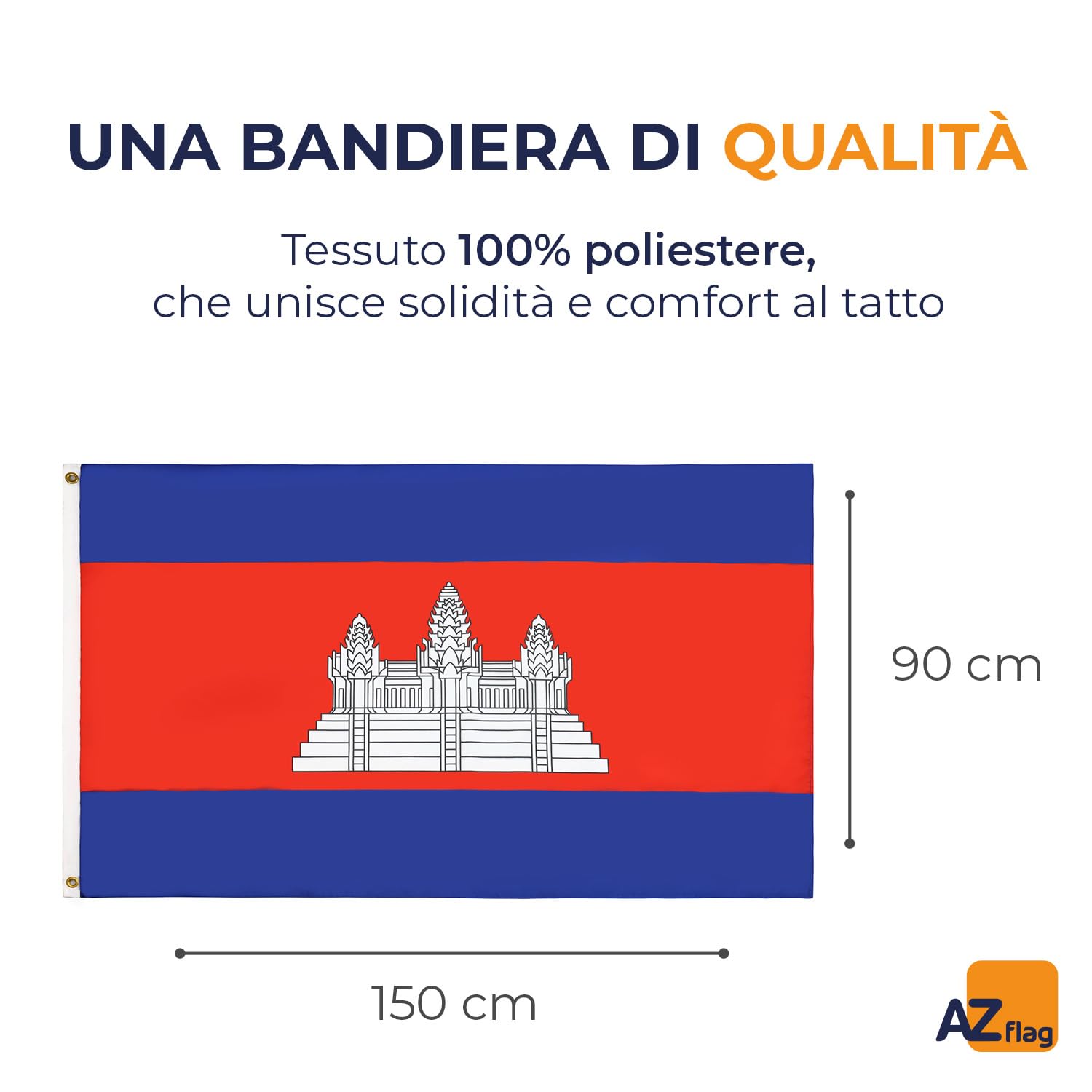 Bandiera Della Cambogia. Proporzioni E Colori Accurati Degli Elementi Delle Dimensioni Image245300909 - Foto 2