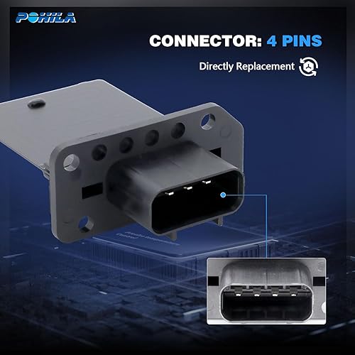 Miniatura 7 de Resistencia del motor del ventilador de HVAC compatible con Ford Escape, Ford Expedition, F150, F250, F350 Super Duty Mustang, Mercury Mariner,