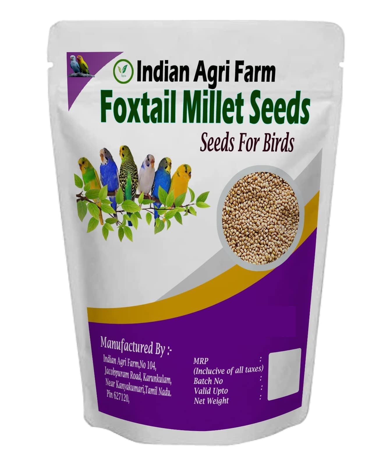 Iagrifarm Foxtail Millet -3.8 Kg (Kangni) Bird Food for All Life Stages for- Canary, Finches, Waxbills, Budgies, Lovebirds, Cockatiels, Parrots & Parakeets (B0BZSRRGZ4) Amazon Price History, Amazon Price Tracker
