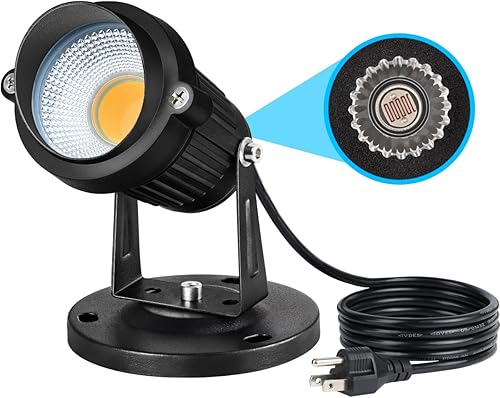 SUNVIE Iluminación al aire libre del atardecer al amanecer 120 V, focos LED de paisaje al aire libre con sensor de fotocélula luces impermeables disponible en Yaxa Peru