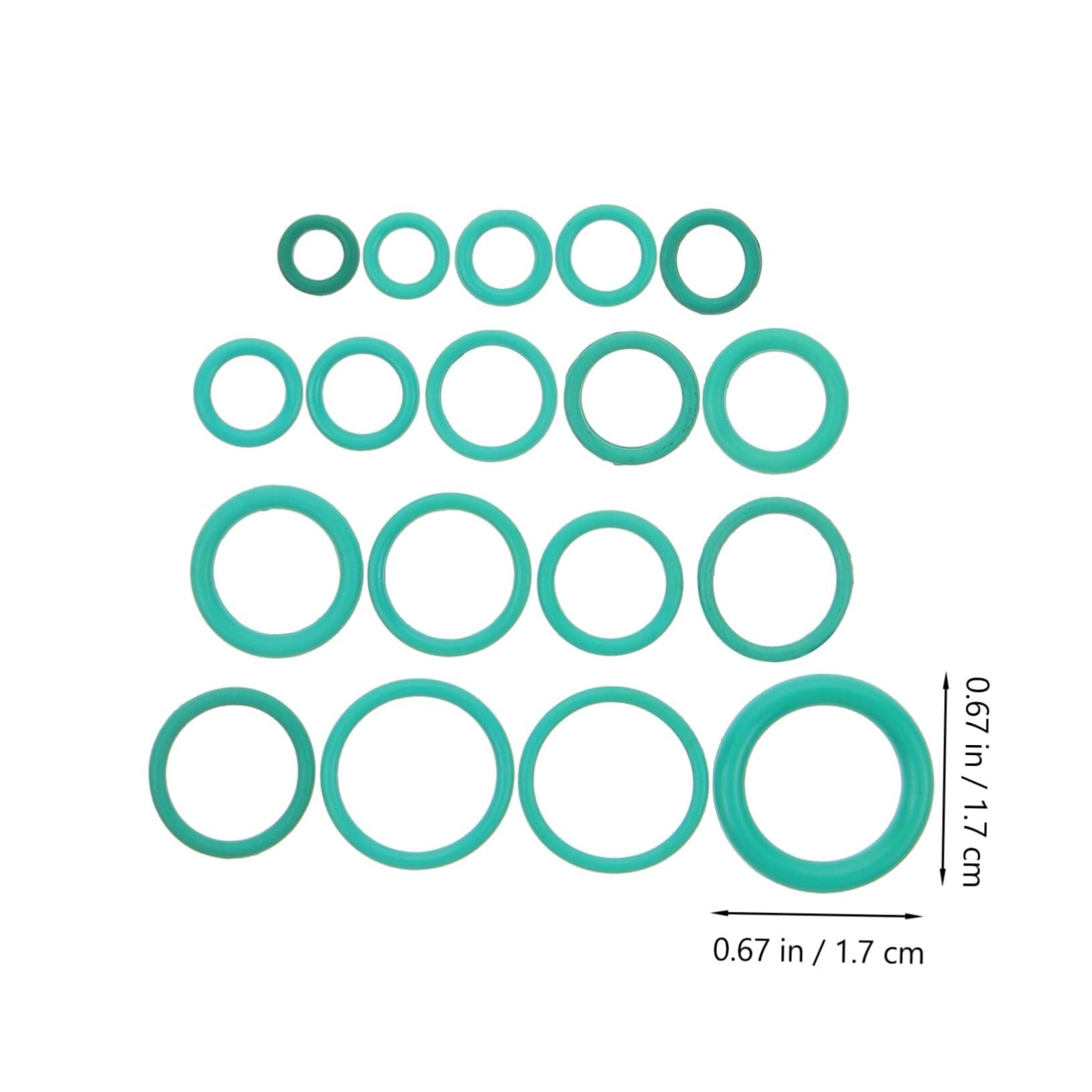 2 juegos de anillos de aire acondicionado for coche, aire acondicionado de aire acondicionado, anillos de aire acondicionado for coche, kit de sellado de aire acondicionado, Dingqingqingguo verde, 270