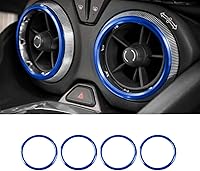 Vista 12 de JWWY para Camaro Anillo de Protección de Salida de Ventilación de Aire Acondicionado para 2017-2025+ Chevy Camaro Accesorios Interiores de Aleación