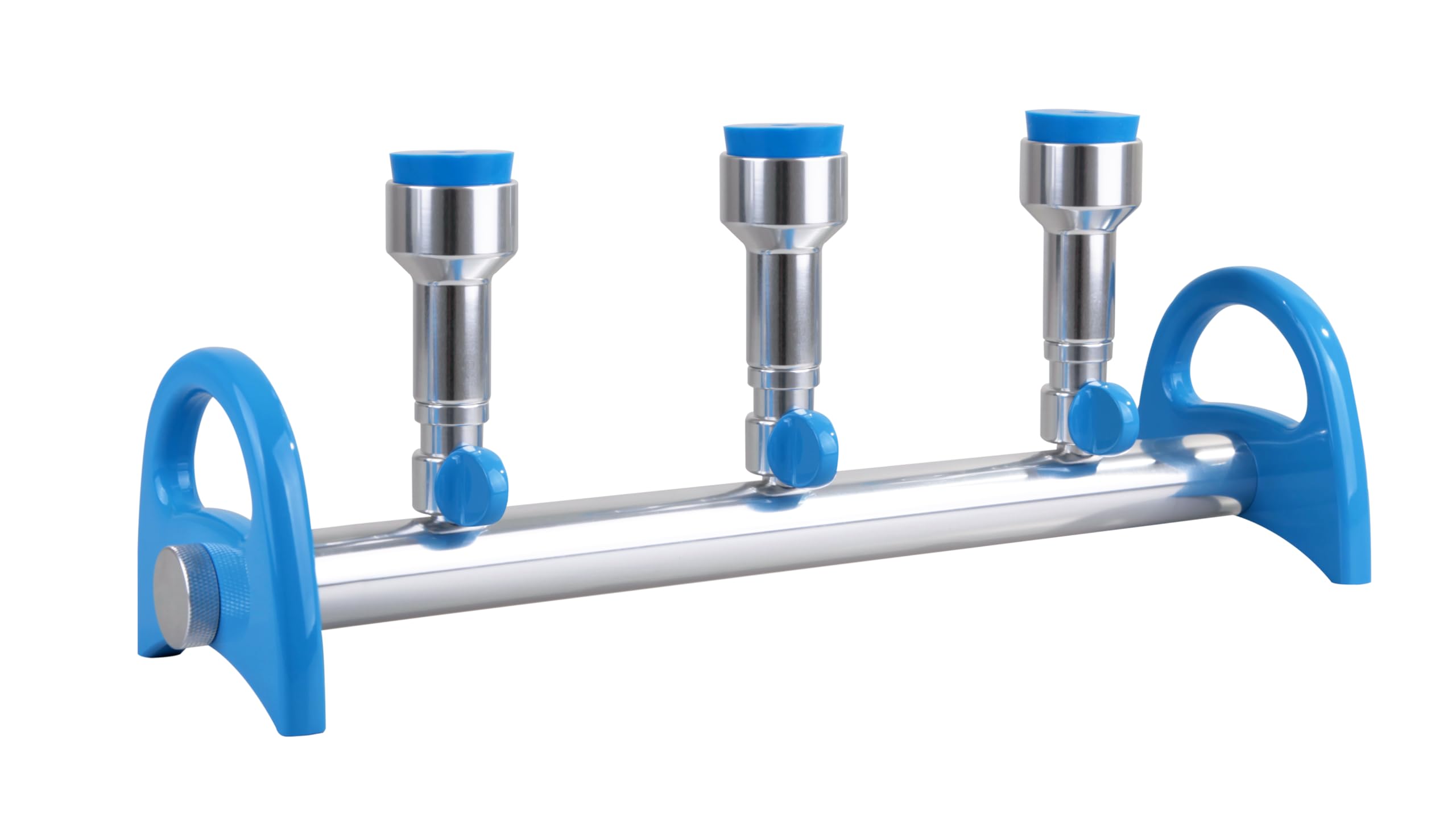 MultiVac 310-MS, 3 Places Aluminum Manifold with No. 8 Stopper x 3