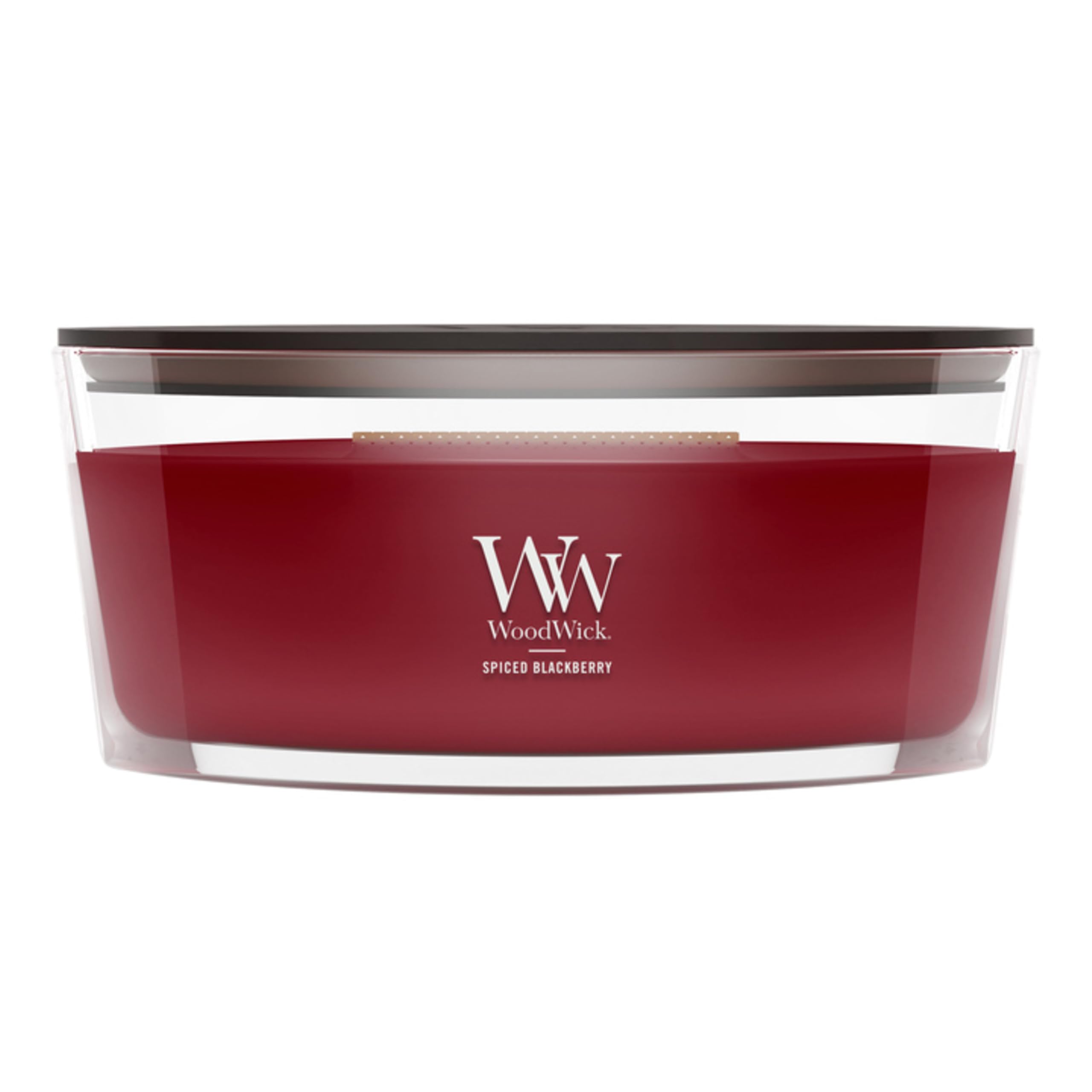 WoodWick Spiced BlackBerry Scented Candle, Crackling Wick, 16oz