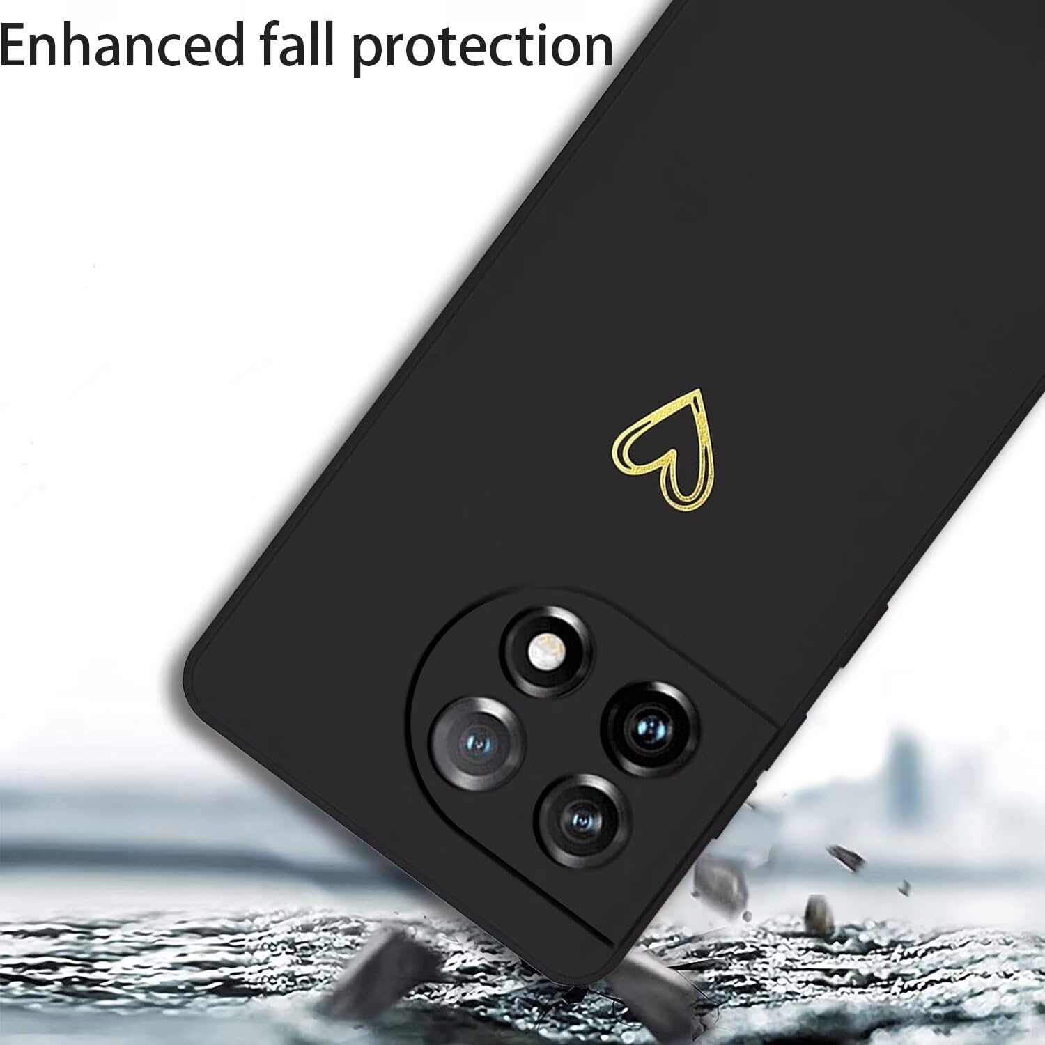 REY Cover In Gel TPU Per ONEPLUS 11 5G - Custodia Morbida Anti-Shock, Sottile E Trasparente, Antigraffio