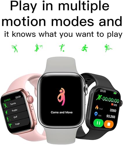 Miniatura 7 de 321OU Reloj inteligente para hombres, mujeres y niños, compatible con teléfonos Android, reloj inteligente Bluetooth de 2.19 pulgadas, pantalla