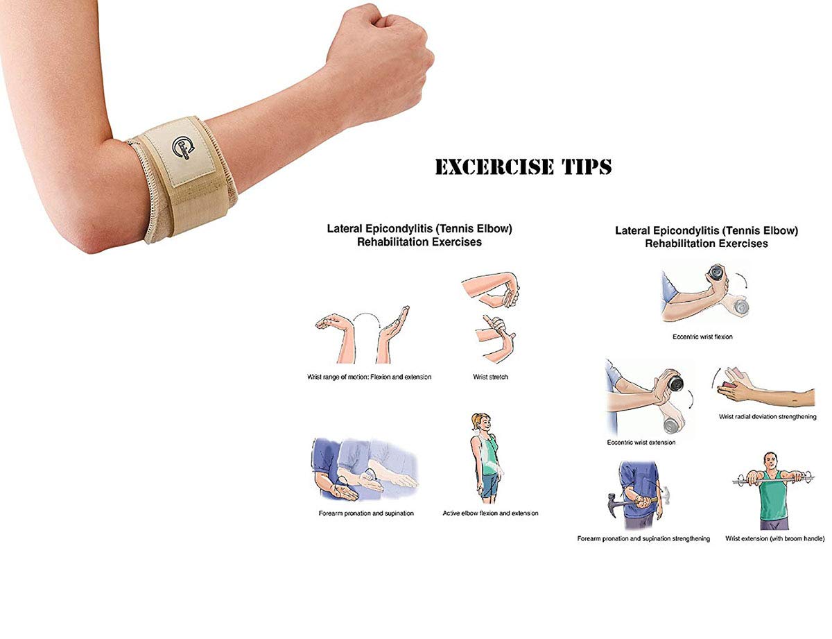 Ellenbogenbandage, für Tennis/Golfer, 2 Stück