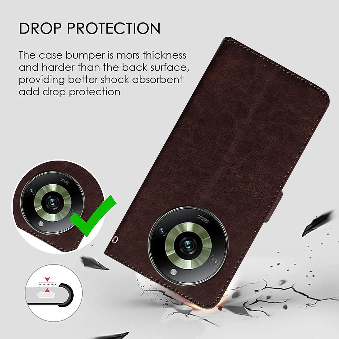 Realme 11 Pro Flip Cover - Leather Wallet Case -2