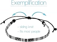 Vista 5 de Made by Nami Boho Surfer Bracelets for Men and Women Crafted from Colorful Braided Strings Adjustable and Waterproof Handmade Bracelets for Summer