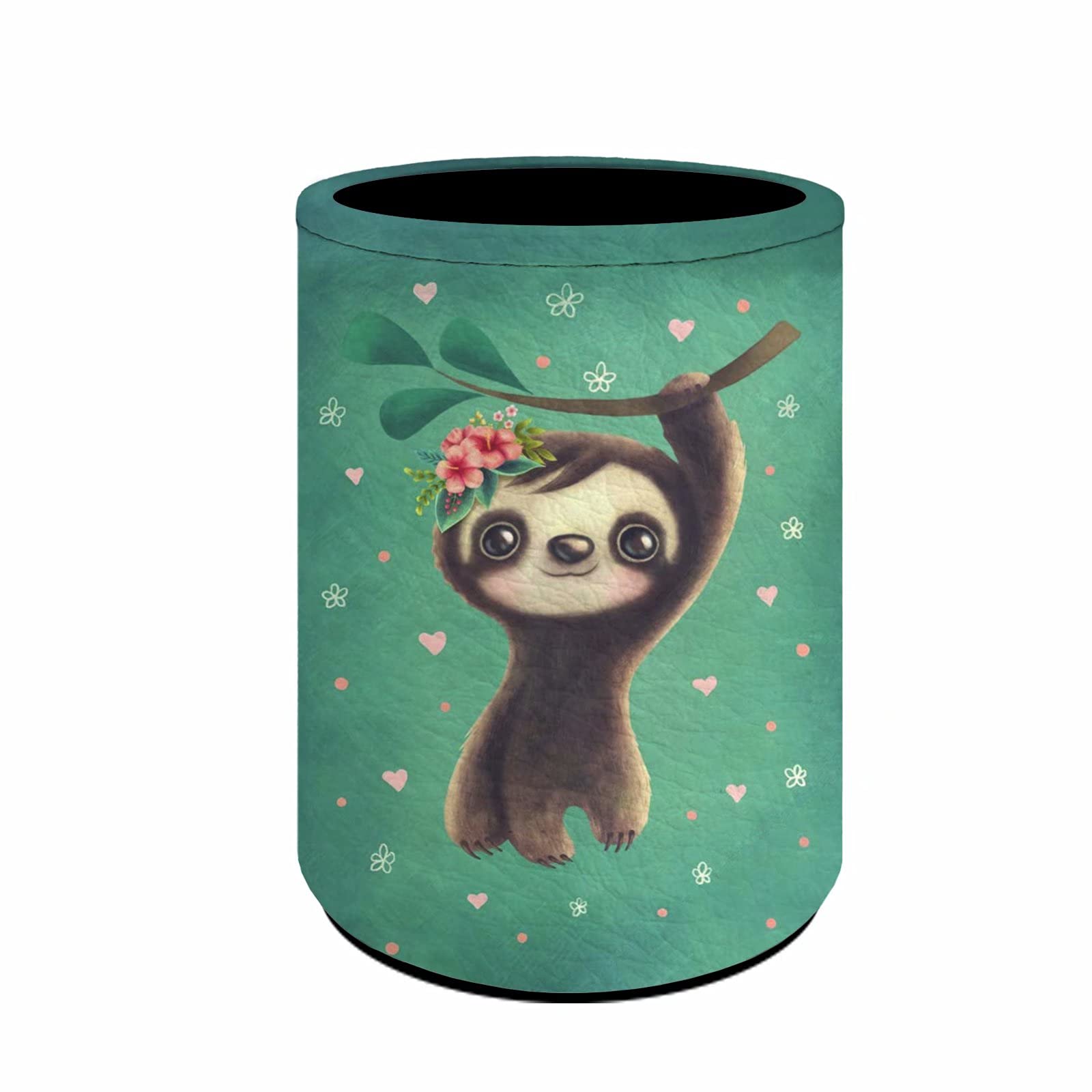 chaqlin Funny Baby Sloth Pencil Holder Desk Organizer,Kids Children School Stationery Pen Cup,Round Pencil Cup,Control Storage Box,Makeup Brush Holder Pen Pot-Sloth Gifts โ image 1