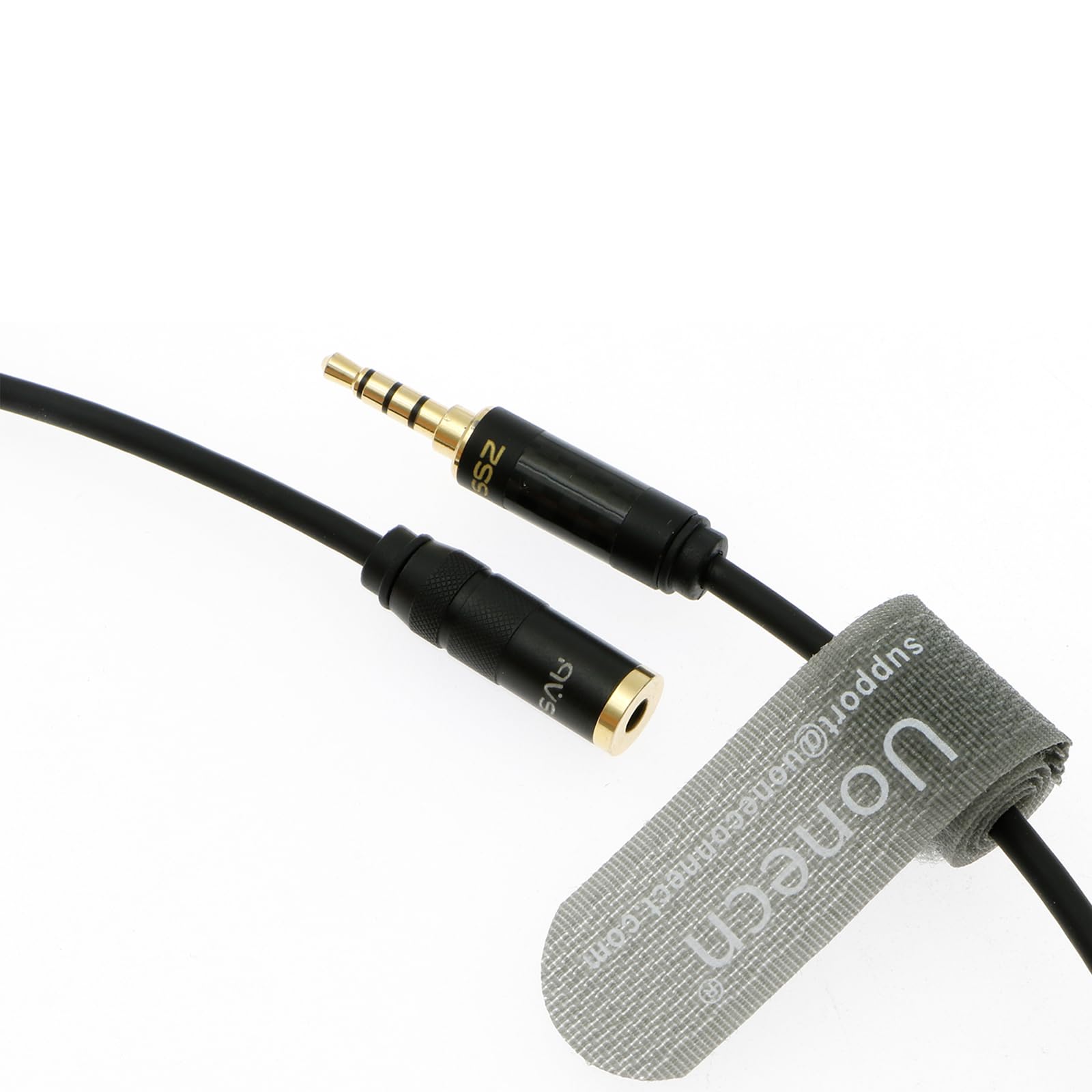 ULTRICS Rallonge Jack Audio, Angle Droit Plaqué Or Stéréo Jack Cable 3.5mm Mâle Femelle D'extension Câble Compatible Avec Casque Ecouteur IPhone Lecteur MP3 Parleur Smartphone Accueil/Autoradio (2M