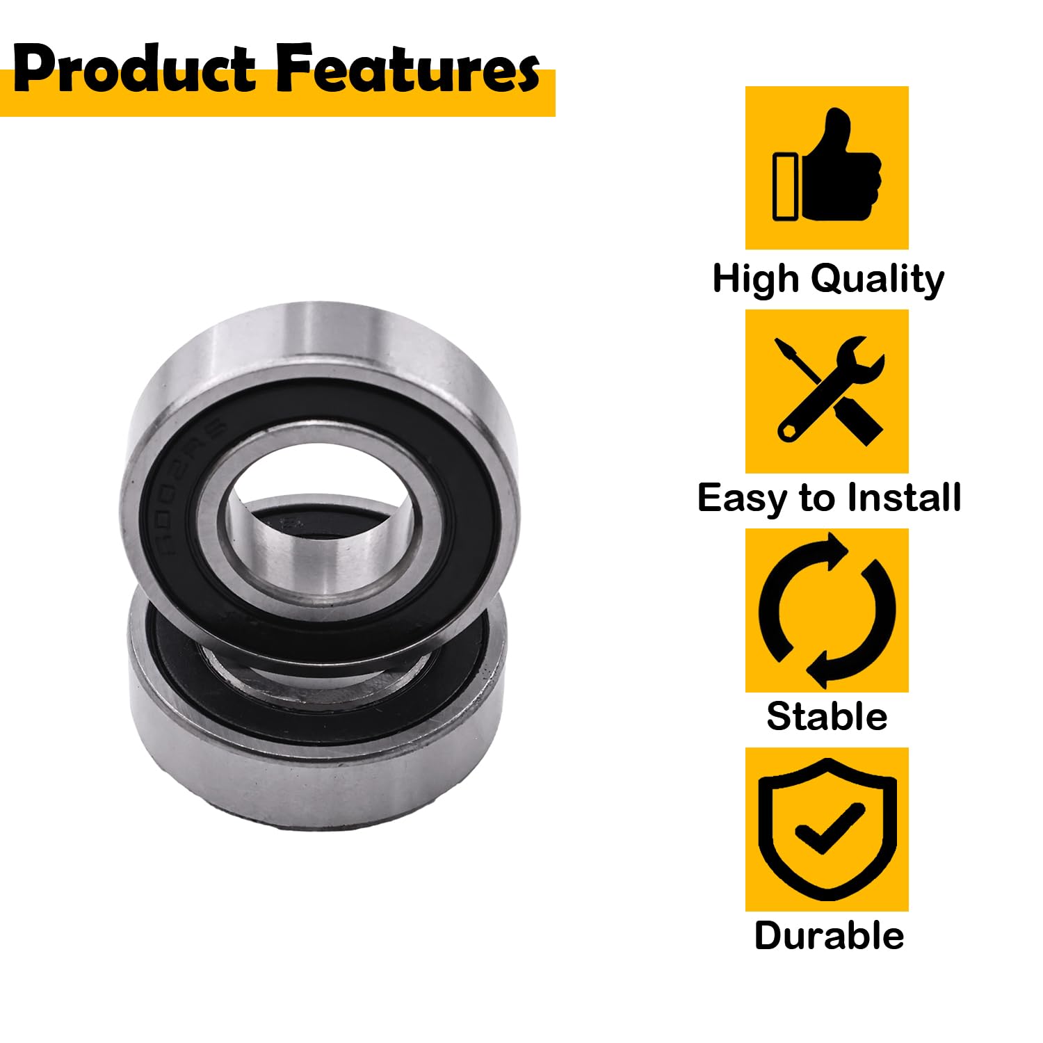 2610911927 2Pcs Ball Bearings Compatible with 4000, 5412, 5312 Table Saws, Compatible with Milwaukee 02-04-1510 Replacement