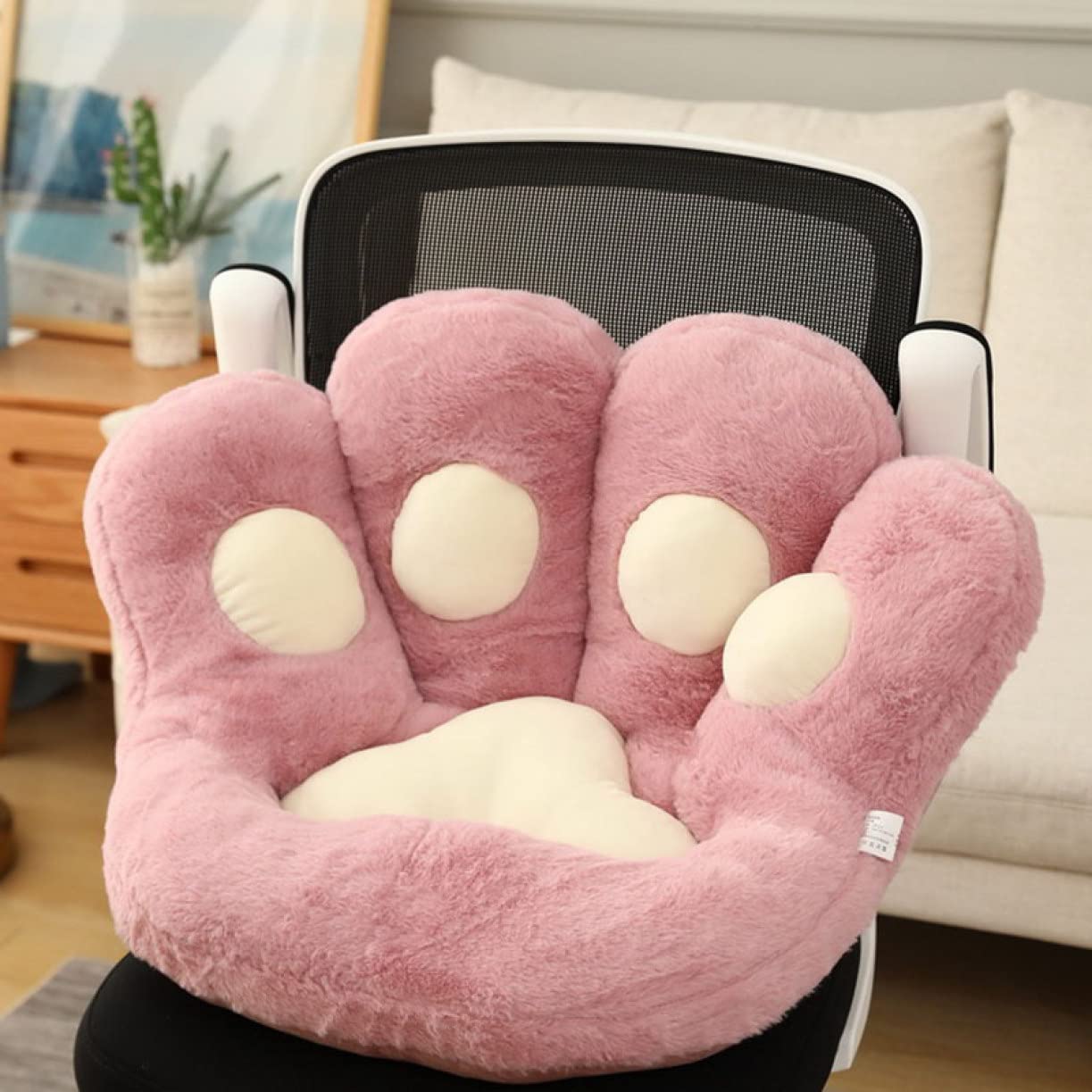 Amazon.co.jp: [KUZQIM] 背もたれクッション 椅子 ピンク クッション