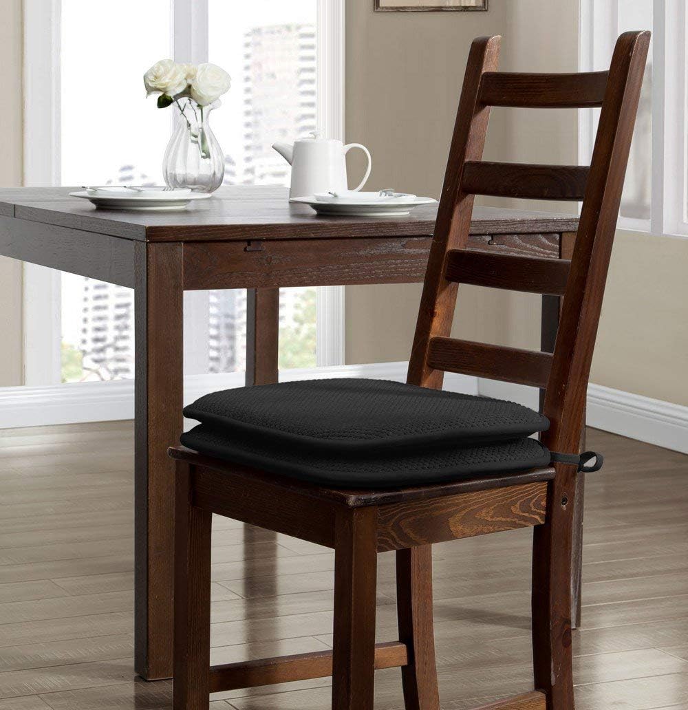 Buy 4 Pack Ellington Home Non Slip Memory Foam Seat Cushion Chair Pads With Ties 17 X 16 Black Online In Vietnam B07ygt4859 Buy 4 Pack Ellington Home Non Slip Memory Foam Seat Cushion Chair Pads With Ties 17 X 16 Black Online In Vietnam B07ygt4859