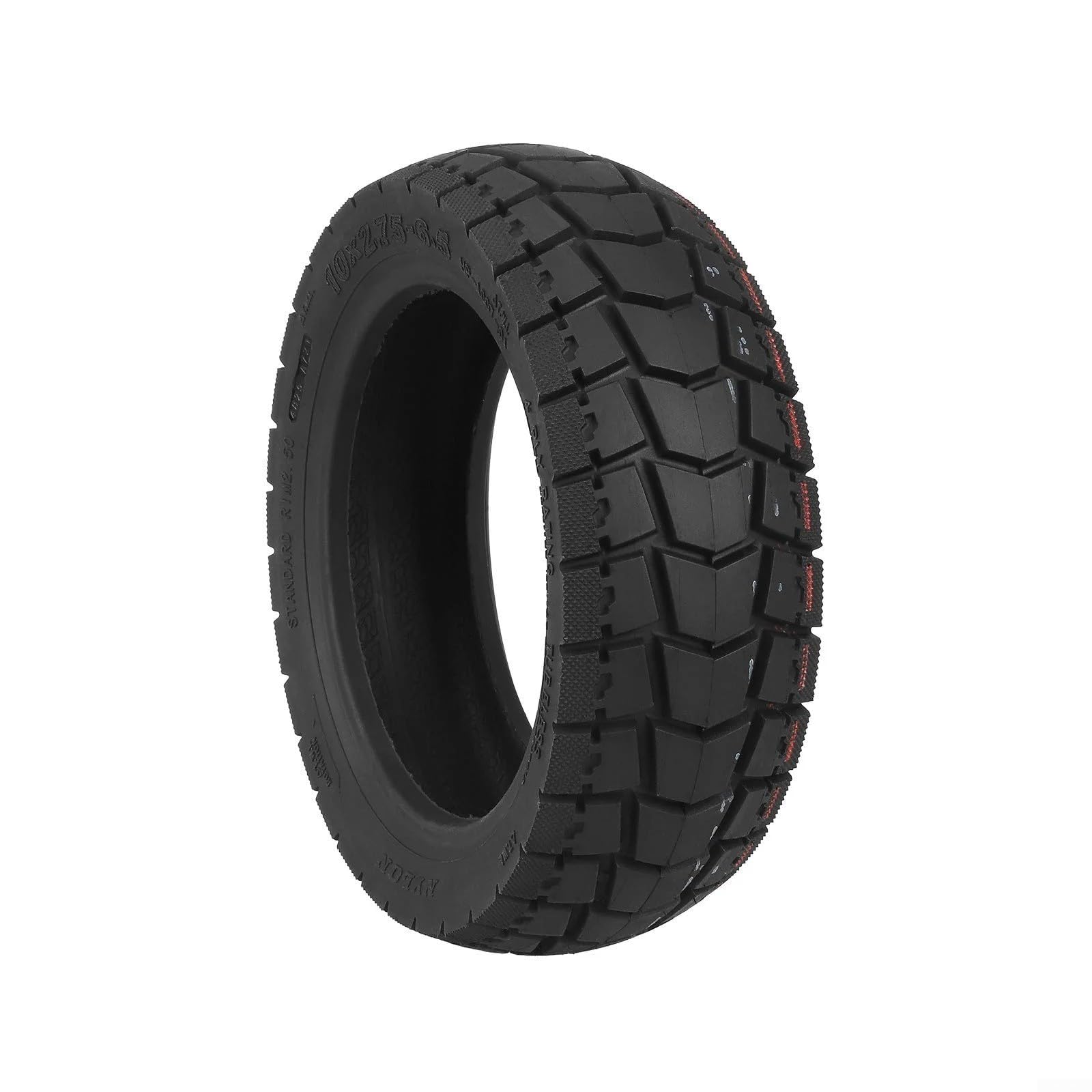 Allthingstore 10x2.75-6.5 Tubeless Scooter Tyre for Kukirin G2, Anti-Slip Rubber Replacement With Shield Tread for E-Scooters Use(A)