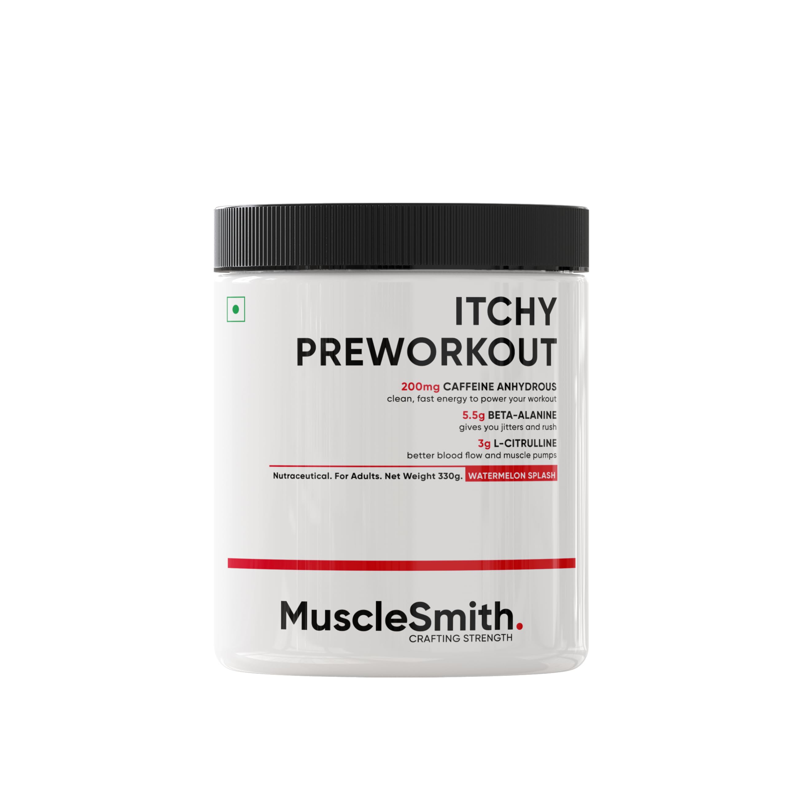MuscleSmith Itchy Pre Workout Powder for Men & Women | With Caffeine, Beta-Alanine & L-Citrulline | Gym Energy, Focus & Training Support | No Added Sugar | 300g, 28 Servings | Orange Obsession — Amazon image 10