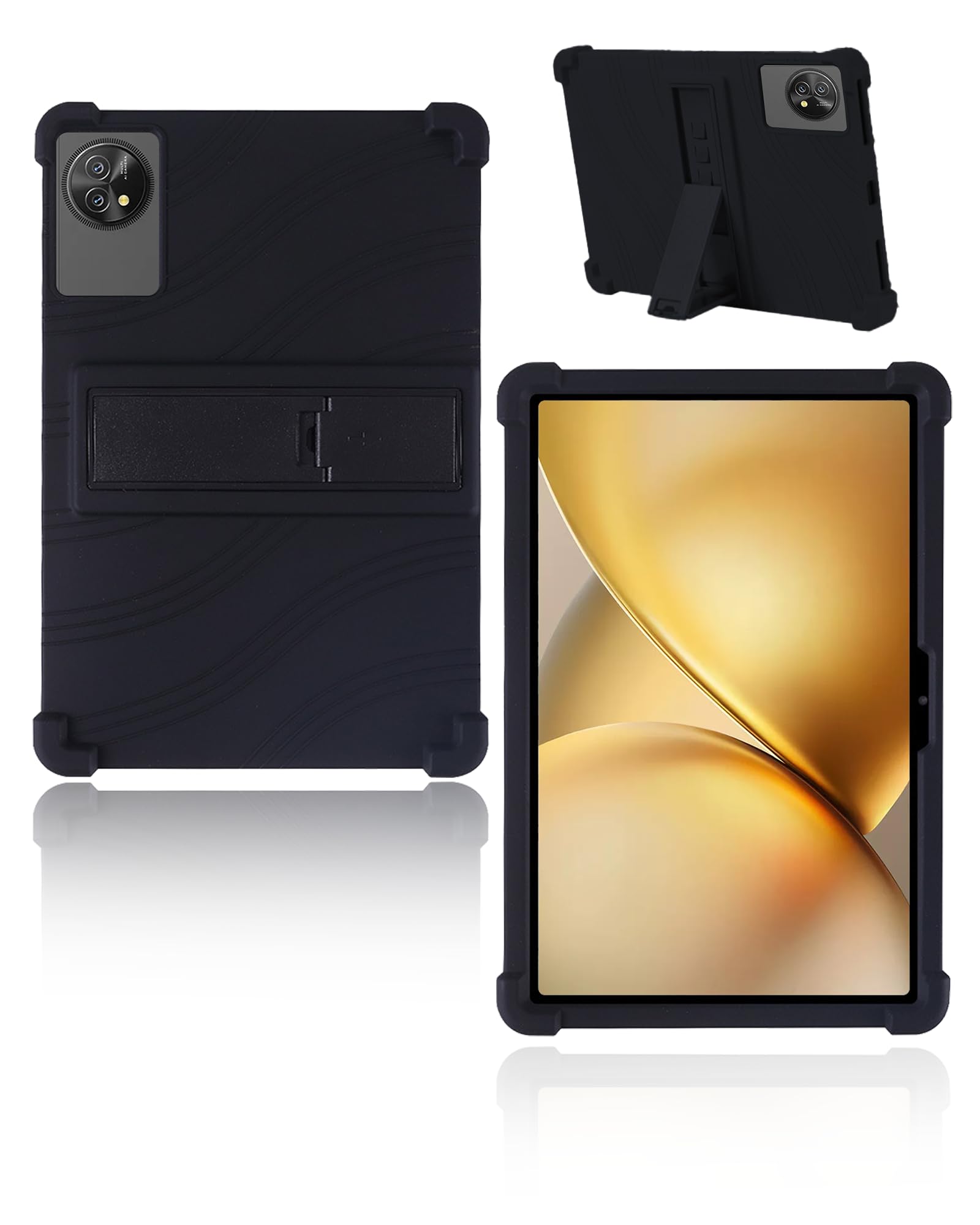 Étui silicone Blackview ZENO 10 support ajustable protection antichoc noir - 8