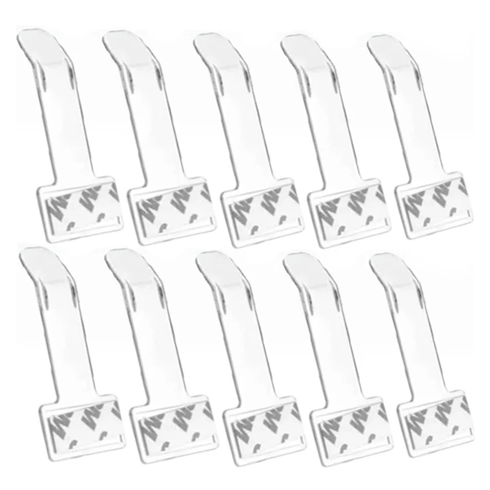 Kxfvyne 10Pcs Car Parking Ticket Clip Fastener Permit Card Bill Holder Window Stickers Accessories(10Pcs)