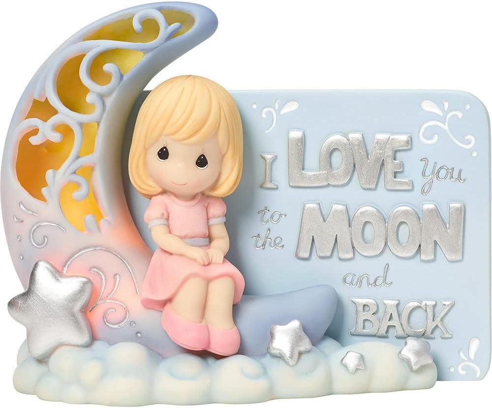 Valentine's Day Gifts I Love You To The Moon & Back Led Light Resin Figurine 163408