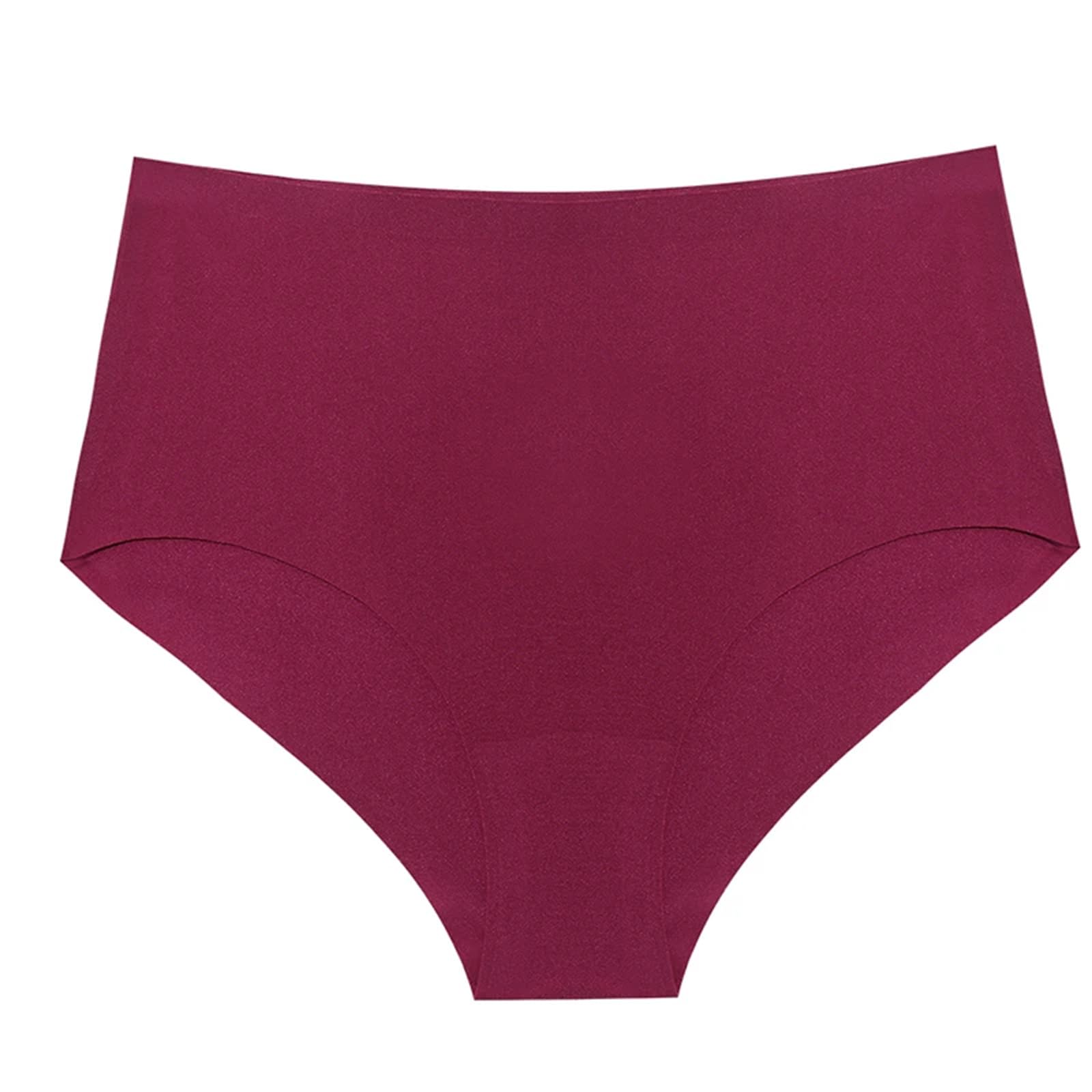 Lot de 10 culottes pour femme taille haute sans couture en satin de soie sous-vêtements de sport lingerie grande taille