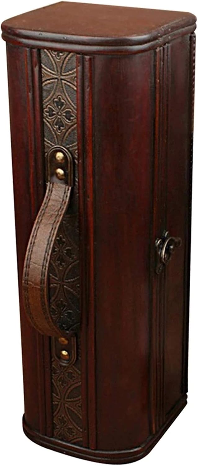 アンティーク調 ワインバッグ アンティークフローラルビンテージスタイルのワインコンテナポータブルワイン収納ボックス 結婚祝い 誕生日