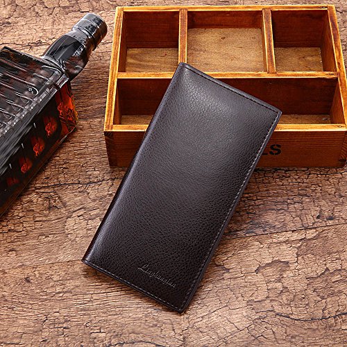 Baishitop Money Bag Capacity Huge Leather Man Wallet Purse C Concise Holder Card (C, one Size) - Image 3
