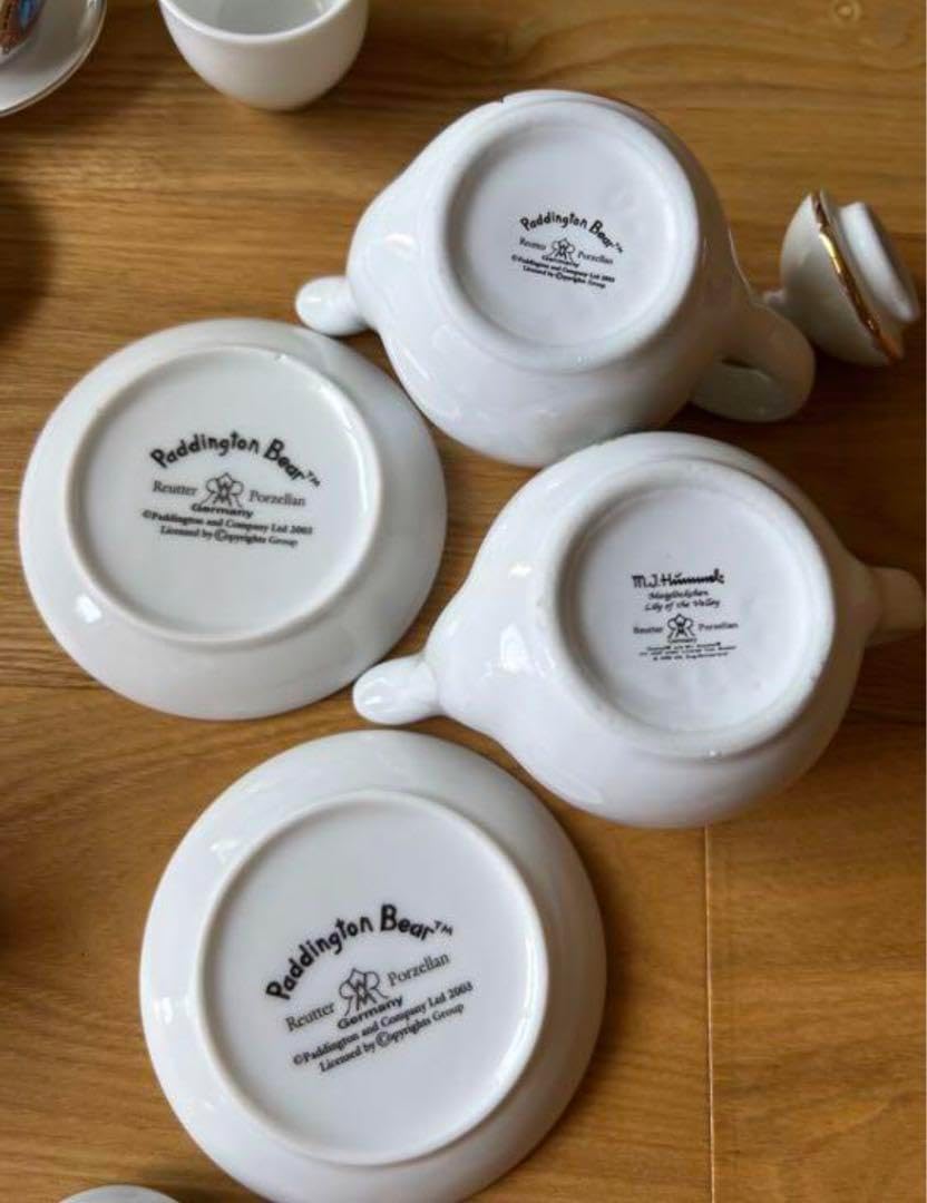 Reutter Pozellan ミニチュア食器とピクニックバスケット