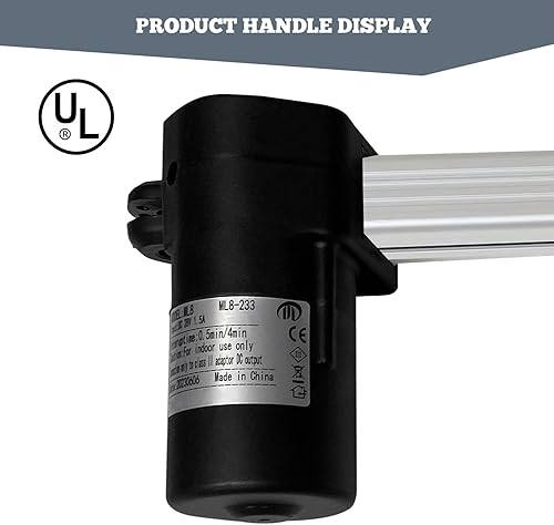 Miniatura 3 de Motor reclinable eléctrico de repuesto con cable modelo ML8-233 Actuador lineal para sofá, silla elevadora, sofá, asiento de masaje, aluminio