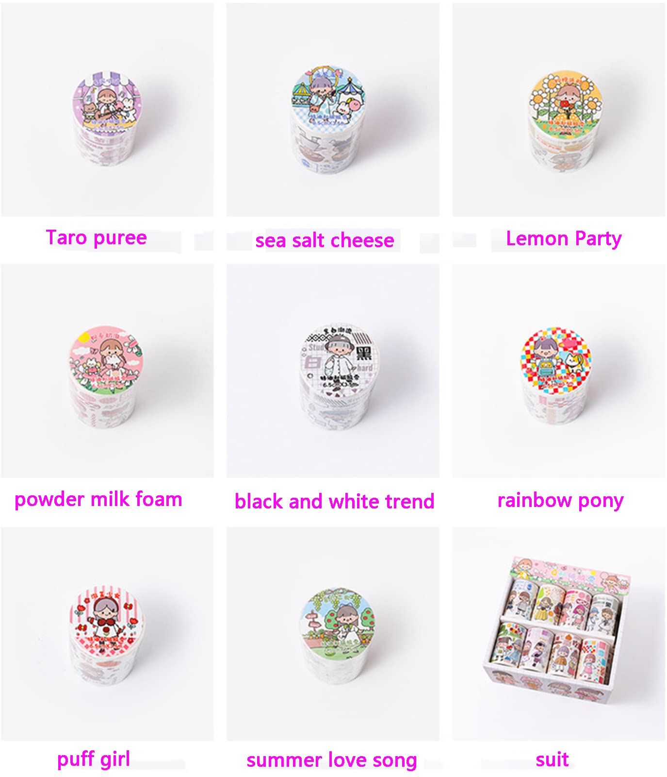 16 Rolek Zestawu Upominkowego Slim Washi Tape, Dekoracyjne TaśMy Papierowe O SzerokośCi 6,5 Cm Do Scrapbookingu, RzemiosłA Diy, Czasopism, PlanistóW, Scrapbookingu, Pakowania