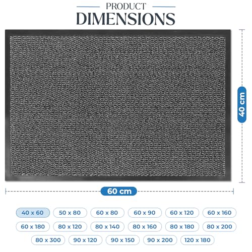 FB FunkyBuys Washable Door Mats Indoor & Outdoor, Non-Slippery Heavy Duty Doormats Indoor, Highly Absorptive Rubber Door Mat - Image 3