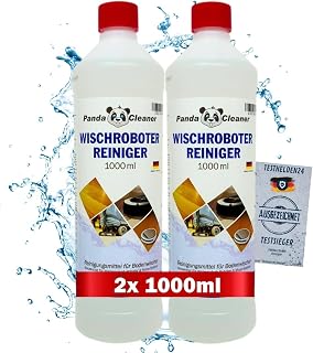 PANDACLEANER Robot Floor Mop Cleaner - 2000ml (2x1l) Premium Cleaning Agent for Floor Mops - Floor Cleaner Concentrate
