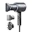 Wavytalk Blow Dryer, Blown Away Ionic Hair Dryer for Curly Hair with Diffuser, 1875W Fast Drying Blow Dryer with Ceramic Technology, 3 Attachments for All Hair Types, Light and Quiet, Grey