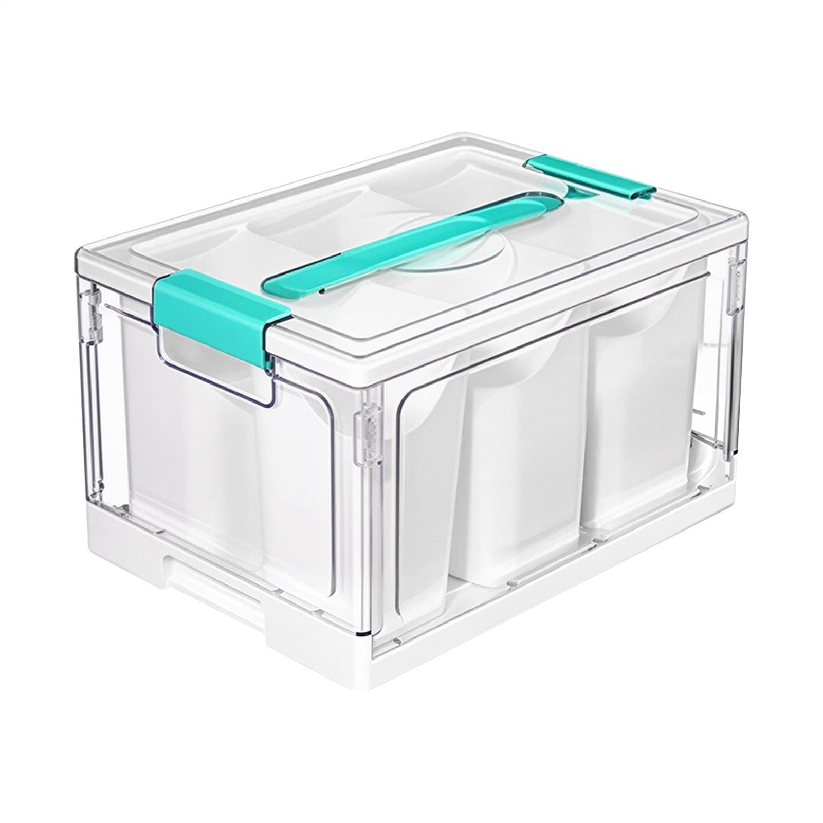 Bastel-Organizer 22,7-Liter-Box mit herausnehmbaren Tabletts und Trennern