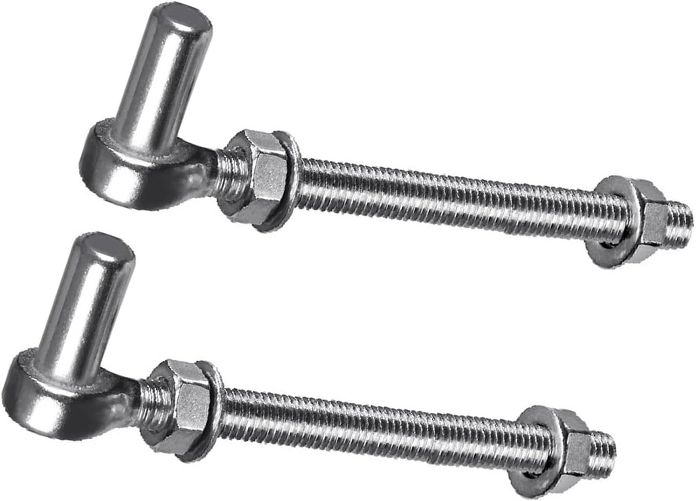 Pair J Bolts Gate Hinges Steel Bolts Post Corrosions Resistant Upgrades For Metal Farm Gate & Heavy Door Bolt Post Hinges