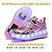 Imagen de Zapatillas con Ruedas niña y niños Zapatillas con Luces Zapatillas Patines con USB Automática Calzado de Skateboarding Zapatillas Patines Regalos creativos de Vacaciones para niños
