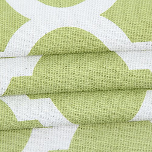 Taoson Dark Gray/Grey Geometric Design Cotton Canvas Moroccan Quatrefoil Lattice Cushion Cover Pillow Cover Pillowcases For Sofa With Hidden Zipper Closure Only Cover 24X24 Inch 60X60Cm #TOP3