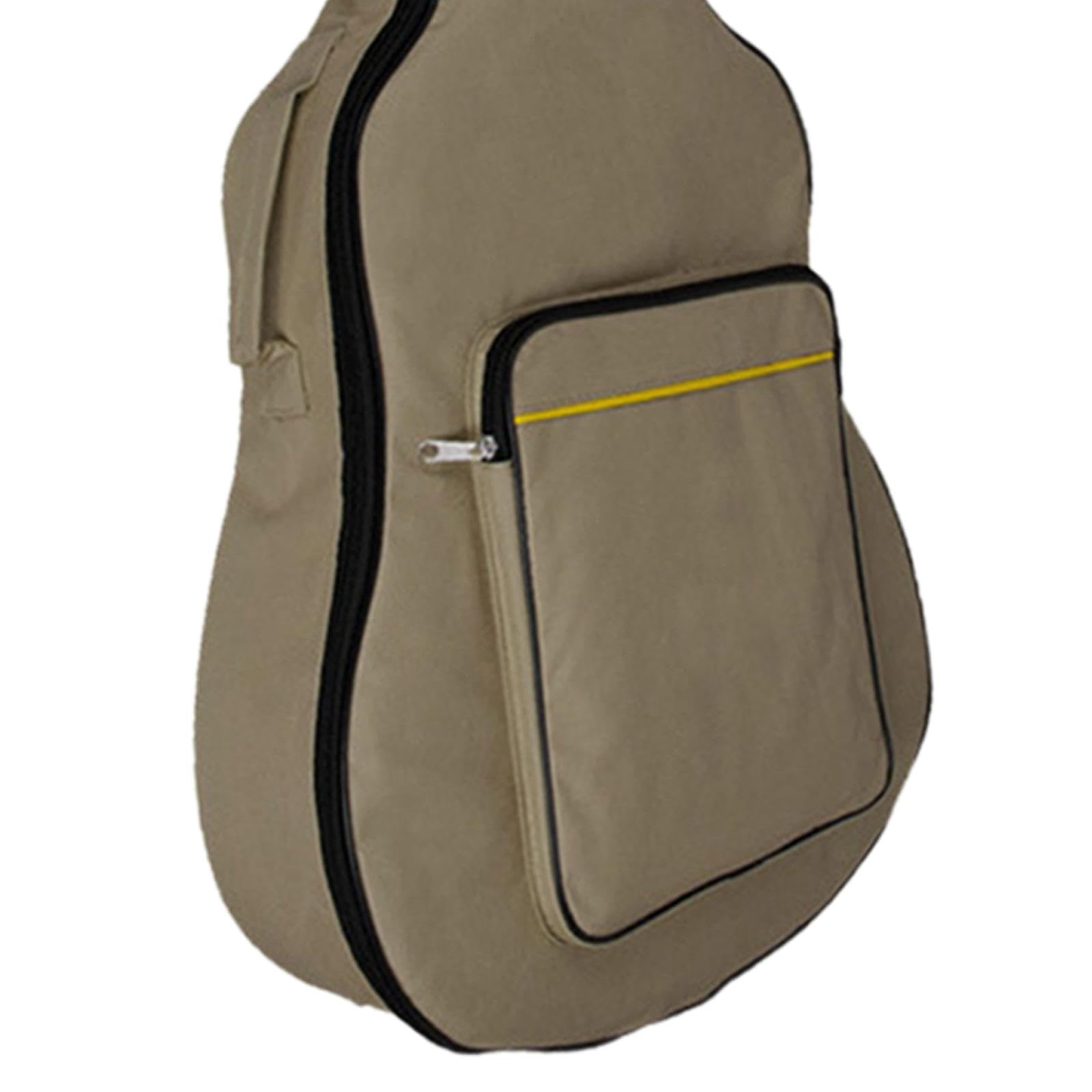 Mochila De Guitarra De Viaje con Correas Acolchadas,Caqui