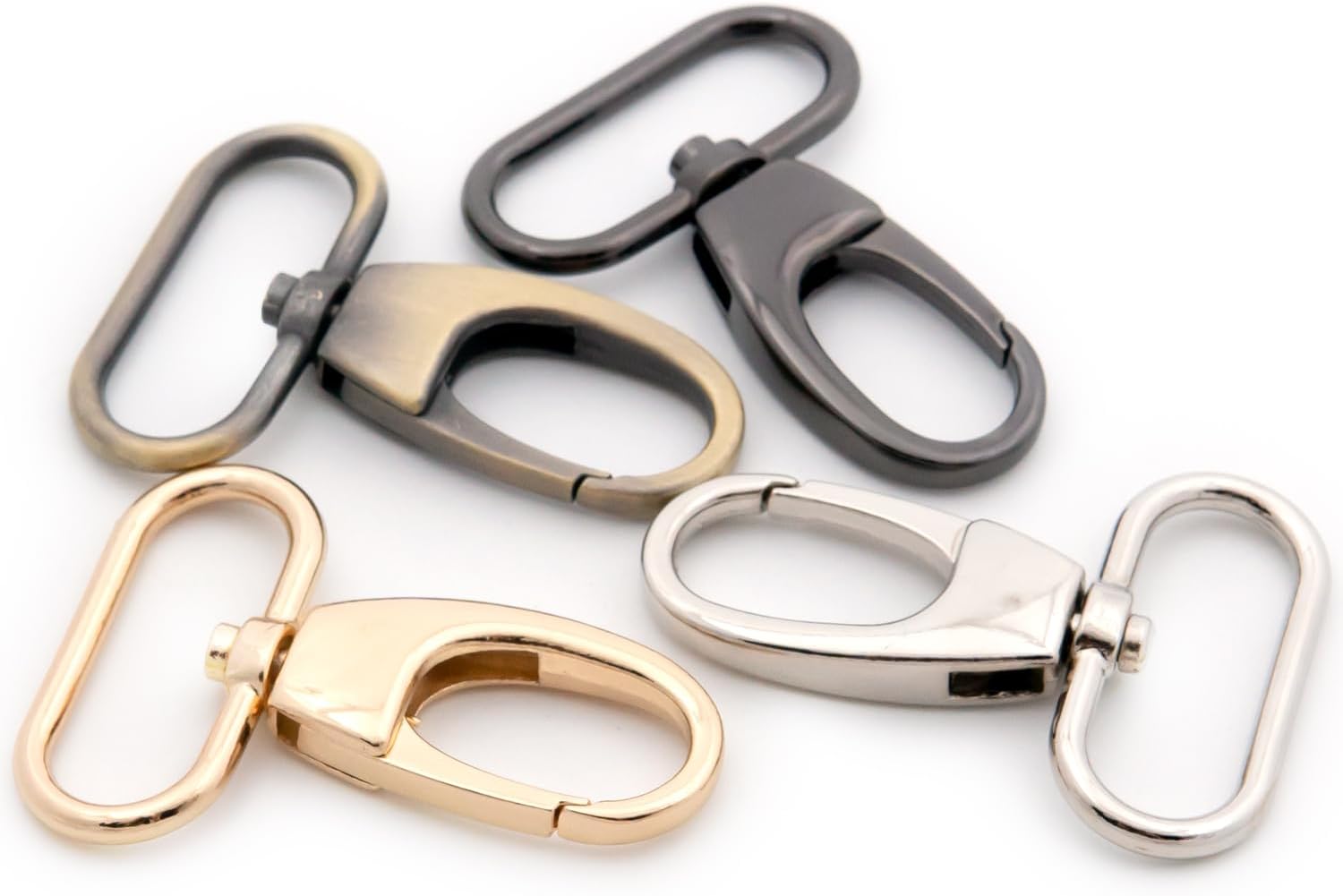 Swivel Snap Hook, 10 PCS Gate Lobster Claw Clasp for Purse Bags Sewing Accessories (Gunmetal,1") - Image 4