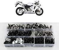 Vista 1 de Xitomer Juegos completos de pernos de carenado, apto para CBR600RR F5 2003 2004 2005 2006, kits de montaje arandelas/tuercas/cierres/clips/ojales