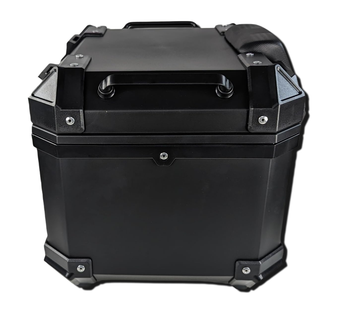 Mlink Baúl de Moto Universal 36L con Respaldo Lumbar ABS Negro Cuadrado Cerradura con Llave Carga Máx 15kg
