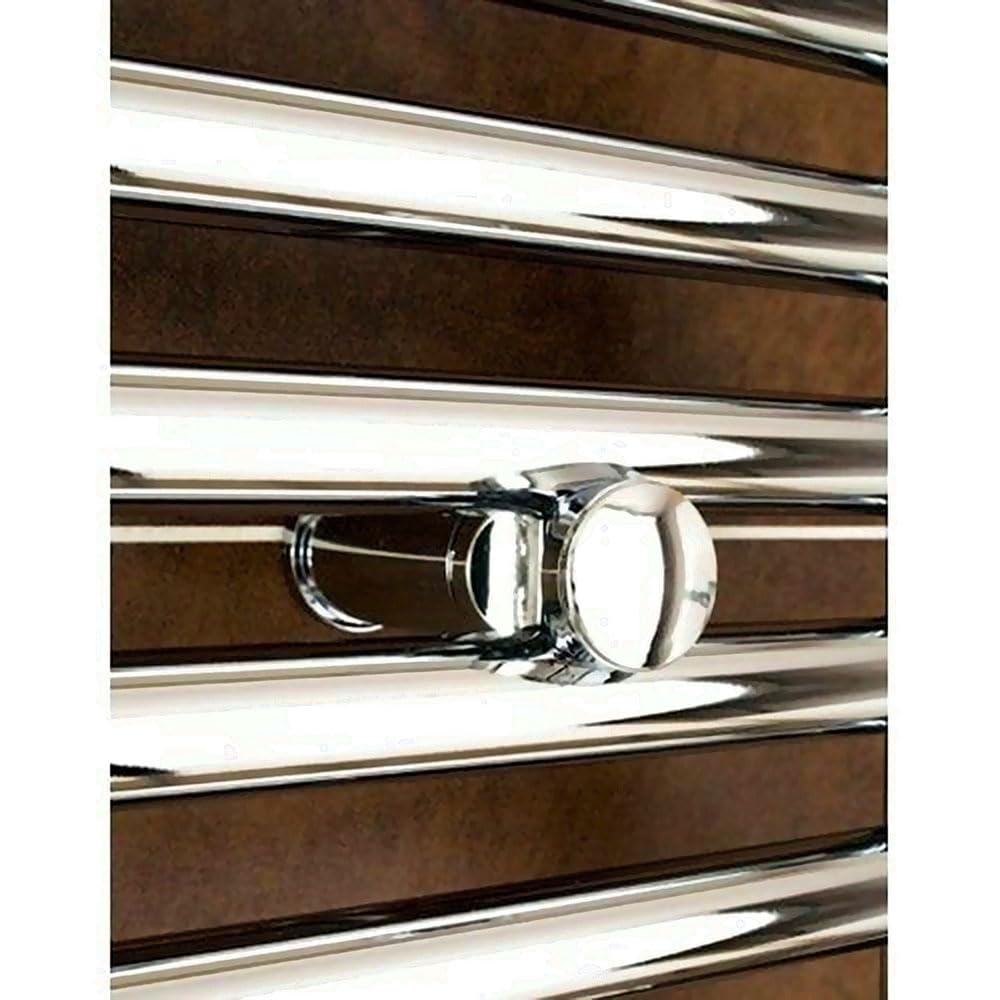 Kibath L408503 Toallero Secatoallas radiador para integrar en Circuito de Agua Caliente, Tubos de Acero con Acabado Cromado 1200x500. Válido para Red de calefacción estandar, Cromo Brillo